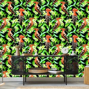 Papier Peint Huppes Parmi Les Fleurs – Image 5