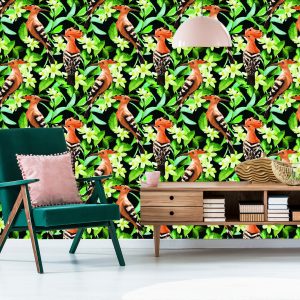 Papier Peint Huppes Parmi Les Fleurs – Image 6