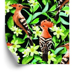 Papier Peint Huppes Parmi Les Fleurs – Image 2