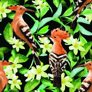 Papier Peint Huppes Parmi Les Fleurs – Image 1