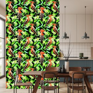 Papier Peint Huppes Parmi Les Fleurs – Image 4