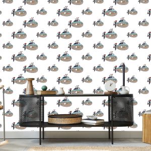 Papier Peint Les Vaisseaux De Véhicules Colorés Pour Une Chambre D'enfant – Image 5