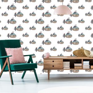 Papier Peint Les Vaisseaux De Véhicules Colorés Pour Une Chambre D'enfant – Image 6