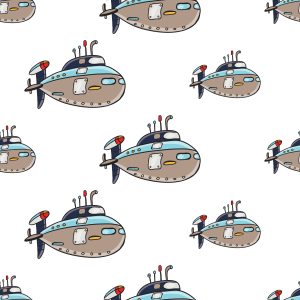 Papier Peint Les Vaisseaux De Véhicules Colorés Pour Une Chambre D'enfant – Image 1