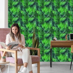 Papier Peint Belles Feuilles Tropicales – Image 7