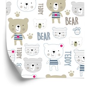 Papier Peint Ours En Peluche Souriant – Image 2