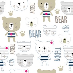 Papier Peint Ours En Peluche Souriant – Image 1