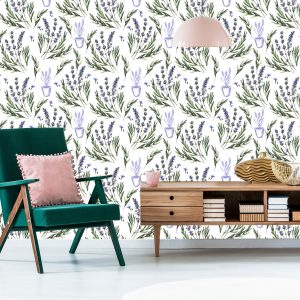 Papier Peint Lavande En Pot – Image 6