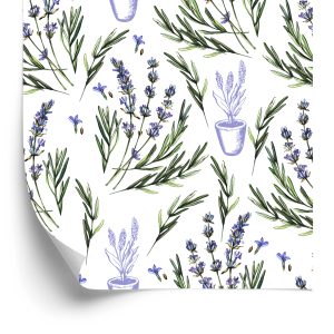 Papier Peint Lavande En Pot – Image 2