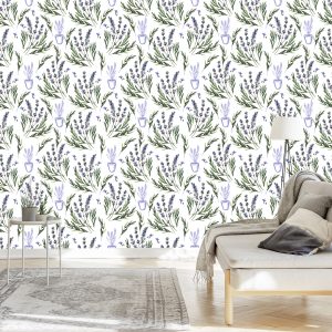 Papier Peint Lavande En Pot – Image 3