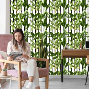 Papier Peint Arbres Tropicaux Dans Un Style Vintage – Image 7