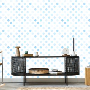 Papier Peint Cercles Bleu Pastel – Image 5