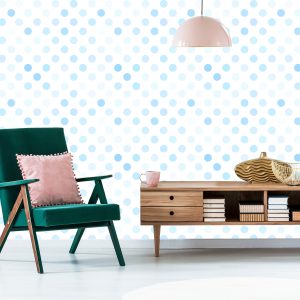 Papier Peint Cercles Bleu Pastel – Image 6