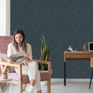 Papier Peint Effet 3D Optique Moderne Pour Le Bureau – Image 7