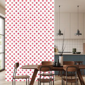 Papier Peint Pois Roses Symétriques – Image 4