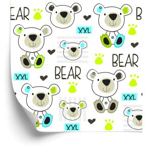 Papier Peint Ours En Peluche Colorés – Image 2