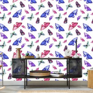 Papier Peint Papillons Colorés Nature Chambre D'enfants – Image 5