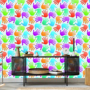 Papier Peint Motif Coloré Moderne Pour La Chambre D'un Bébé – Image 5