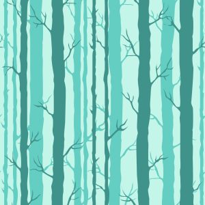 Papier Peint Arbres Dans Une Forêt Turquoise – Image 1