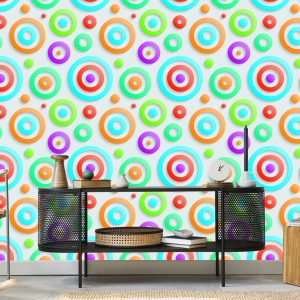 Papier Peint Chambre D'enfant Géométrique 3D Moderne – Image 5