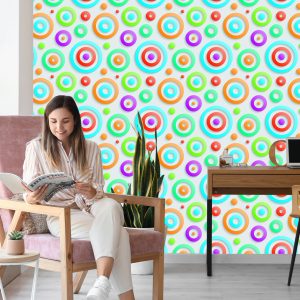 Papier Peint Chambre D'enfant Géométrique 3D Moderne – Image 7