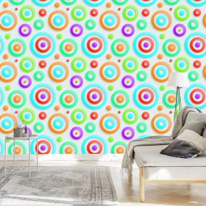 Papier Peint Chambre D'enfant Géométrique 3D Moderne – Image 3