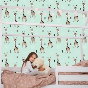 Papier Peint Pour Garçon Animaux Safari Arbres – Image 7