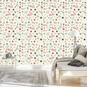 Papier Peint Pour Les Enfants - Étoiles Colorées – Image 3