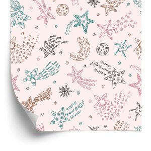 Papier Peint Pour Les Enfants - Étoiles, Lunes Et Planètes – Image 2