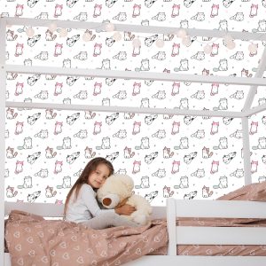 Papier Peint Pour Les Enfants - Chats Comme Des Dessins Animés – Image 7
