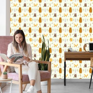 Papier Peint Pour Les Enfants - Beaux Animaux De La Forêt – Image 7