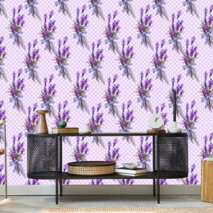 Papier Peint Lavande Avec Des Points En Arrière-Plan – Image 5