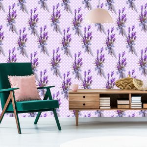 Papier Peint Lavande Avec Des Points En Arrière-Plan – Image 6