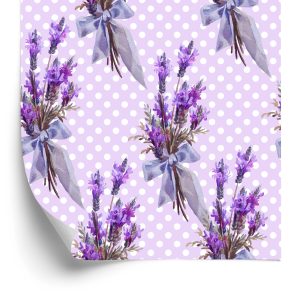 Papier Peint Lavande Avec Des Points En Arrière-Plan – Image 2