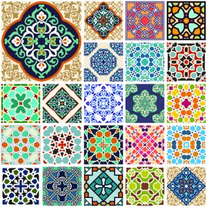 Papier Peint Mosaïque Orientale Colorée Pour La Cuisine – Image 1