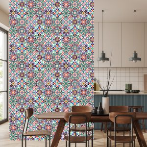 Papier Peint Pour Les Carreaux D'imitation De Motifs De Mosaïque De Salle À Manger – Image 4