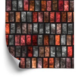 Papier Peint Briques Colorées – Image 2