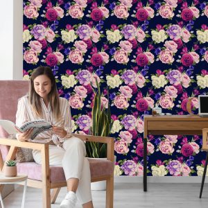 Papier Peint Roses Colorées – Image 7