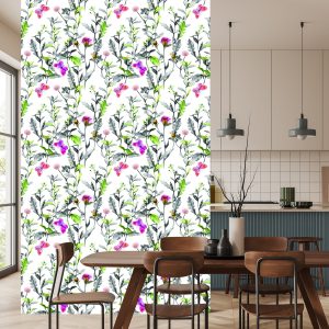 Papier Peint Fleurs De Prairie Aquarelle – Image 4