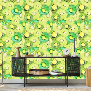 Papier Peint Kiwi., Vert., Cuisine – Image 5