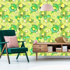 Papier Peint Kiwi., Vert., Cuisine – Image 6