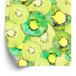 Papier Peint Kiwi., Vert., Cuisine – Image 2