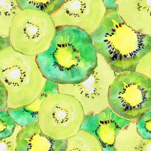 Papier Peint Kiwi., Vert., Cuisine – Image 1