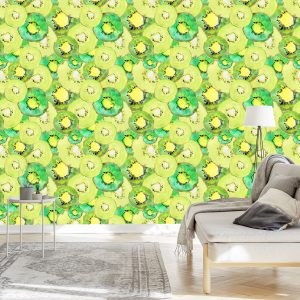Papier Peint Kiwi., Vert., Cuisine – Image 3