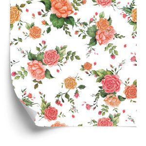 Papier Peint Roses Colorées - Aquarelle – Image 2