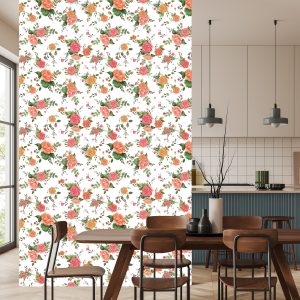 Papier Peint Roses Colorées - Aquarelle – Image 4