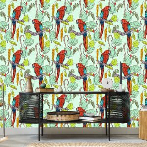 Papier Peint Beaux Perroquets Colorés – Image 5