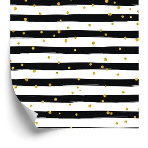 Papier Peint Rayures À Pois Modernes Pour Le Bureau De Salon – Image 2