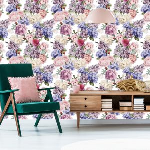 Papier Peint Roses Anglaises Pivoines – Image 6