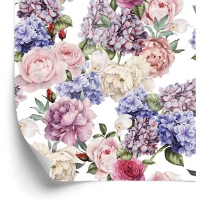 Papier Peint Roses Anglaises Pivoines – Image 2